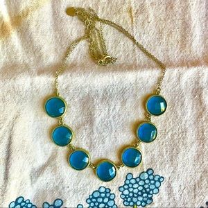Turquoise Blue Glass Necklace